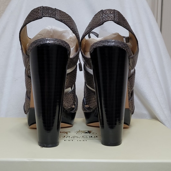 Coach Moreen Metallic Heels - Picture 6 of 13